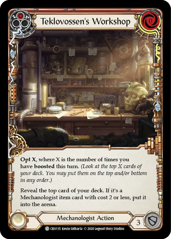 Card: Teklovossen's Workshop (red)