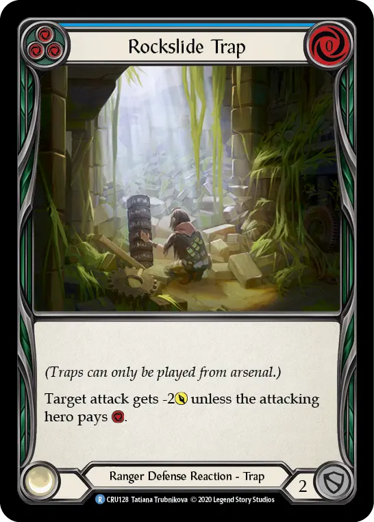 Card: Rockslide Trap (blu)