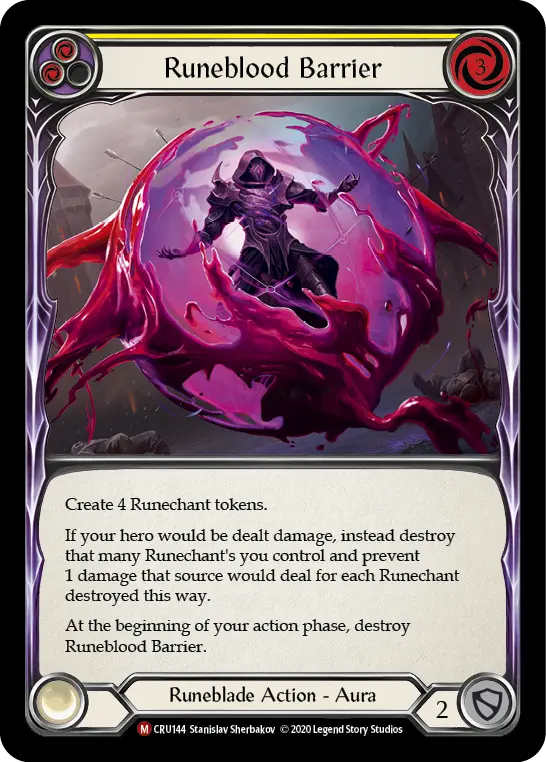 Card: Runeblood Barrier (yel)