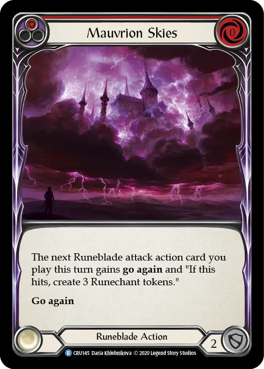 Card: Mauvrion Skies (red)