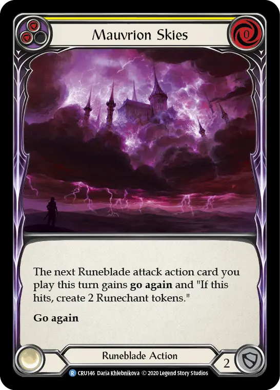 Card: Mauvrion Skies (yel)