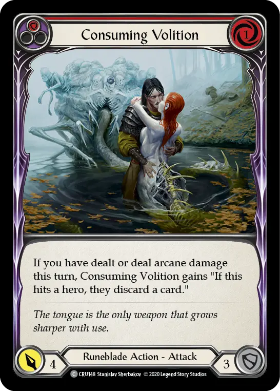 Card: Consuming Volition (red)