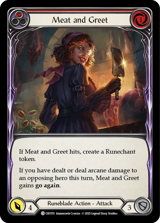 Card: Meat and Greet (red)