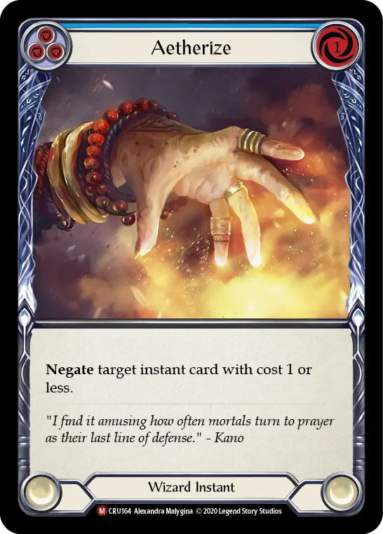 Card: Aetherize (blu)