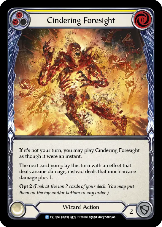 Card: Cindering Foresight (yel)
