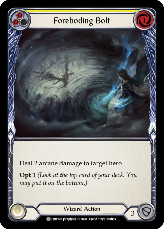 Card: Foreboding Bolt (yel)