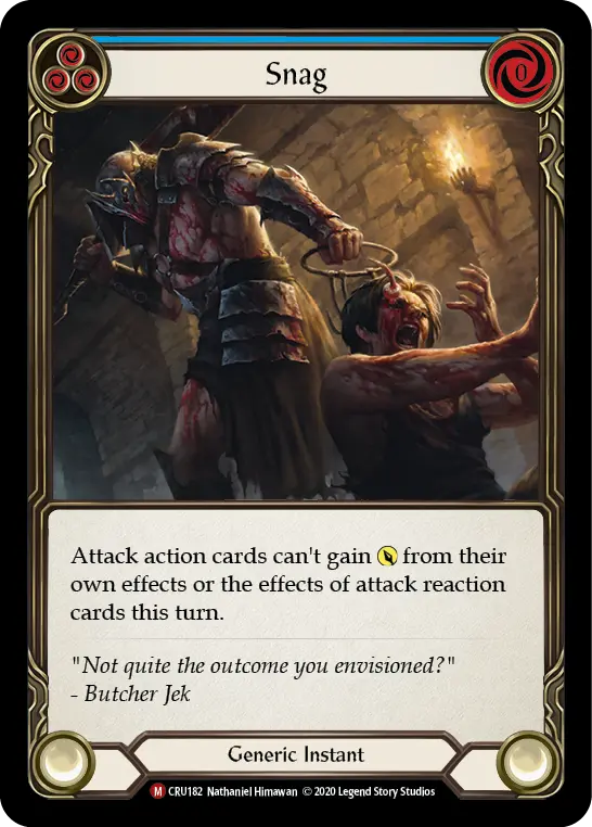Card: Snag (blu)
