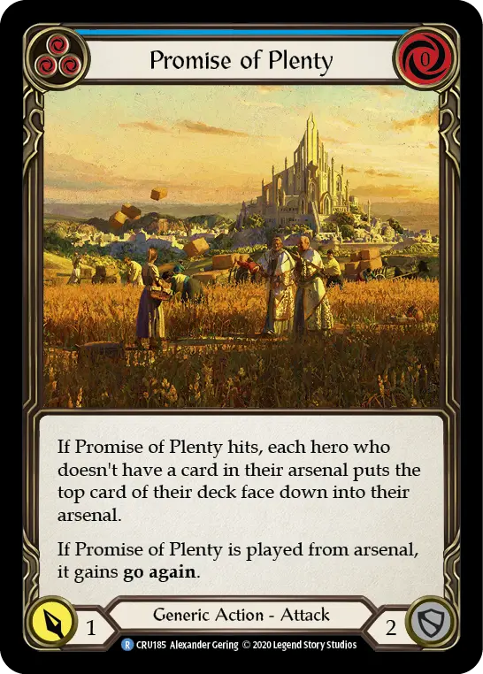 Card: Promise of Plenty (blu)