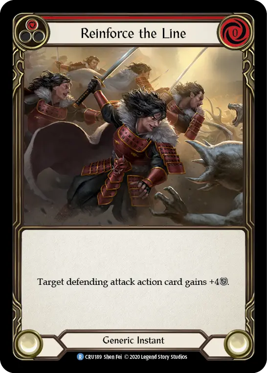 Card: Reinforce the Line (red)