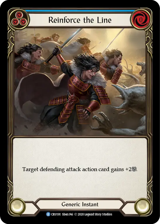 Card: Reinforce the Line (blu)