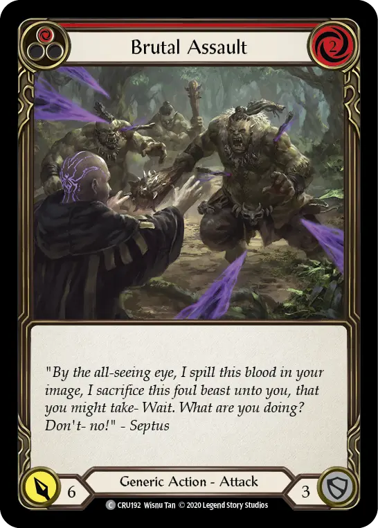 Card: Brutal Assault (red)