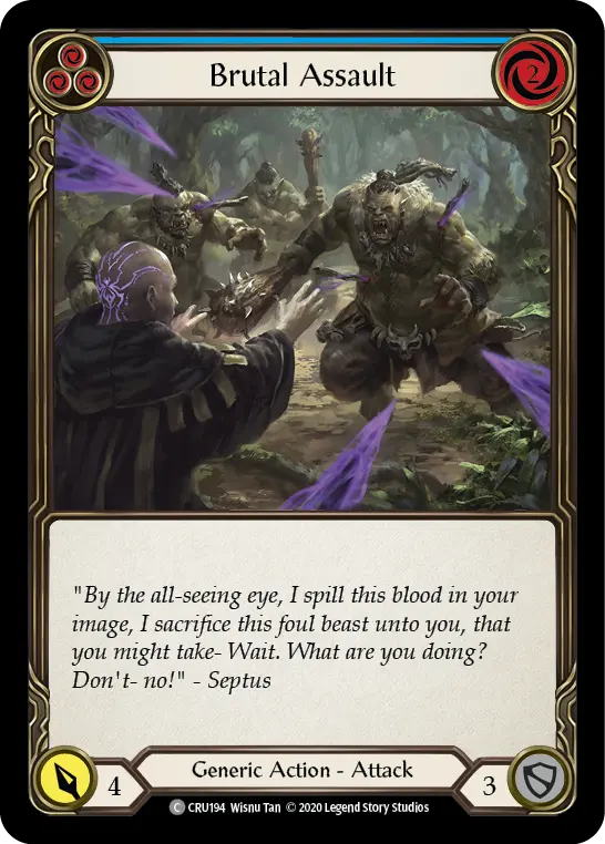 Card: Brutal Assault (blu)