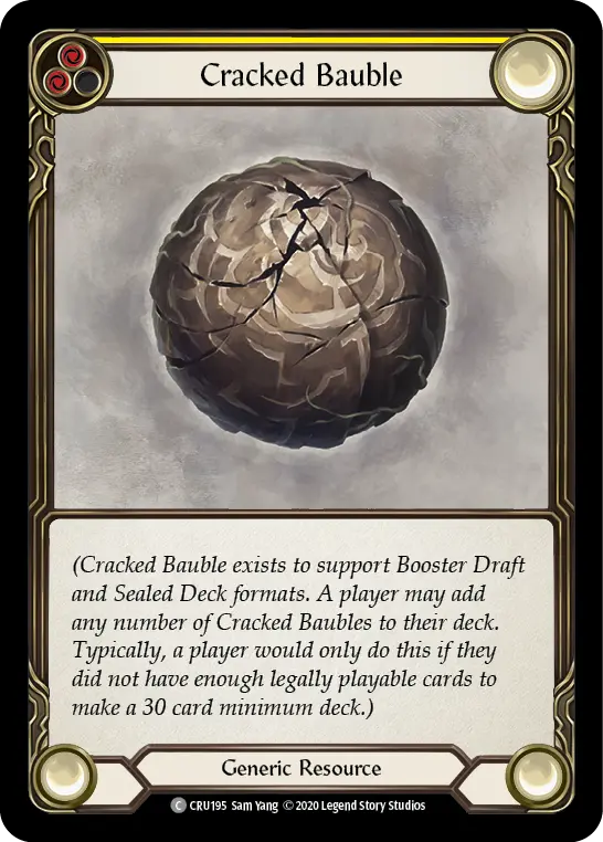 Card: Cracked Bauble (yel)