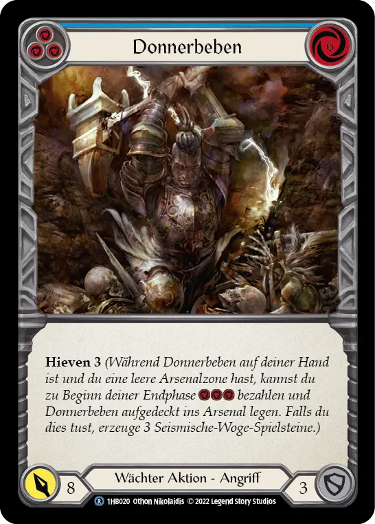 Card: Thunder Quake (blu)