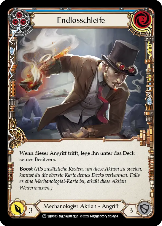 Card: Over Loop (blu)