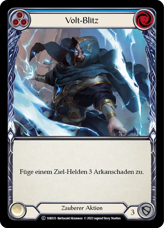 Card: Voltic Bolt (blu)