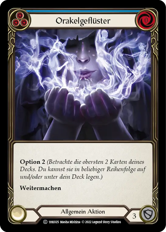 Card: Whisper of the Oracle (blu)