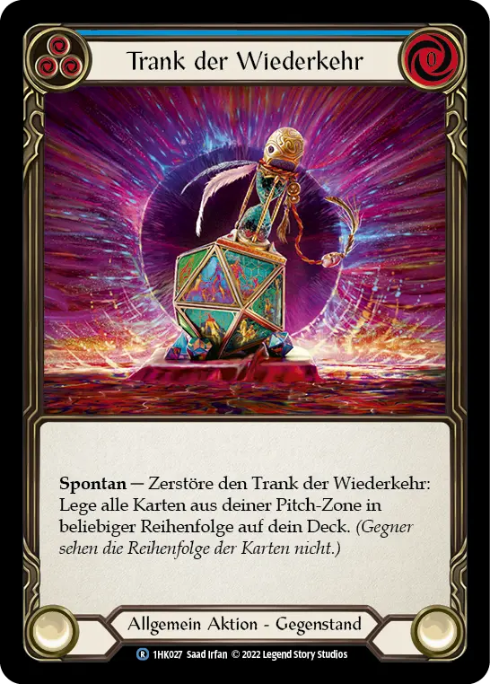 Card: Potion of Déjà Vu (blu)