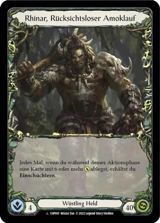 Card: Rhinar, Reckless Rampage