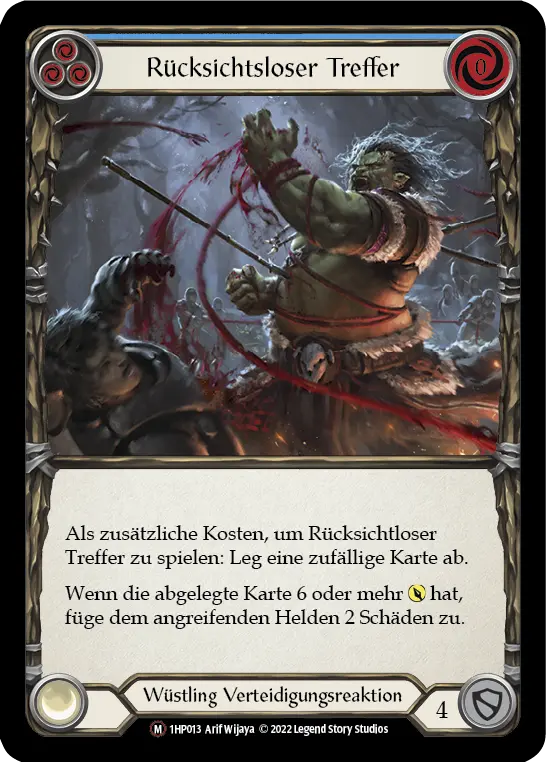 Card: Reckless Swing (blu)
