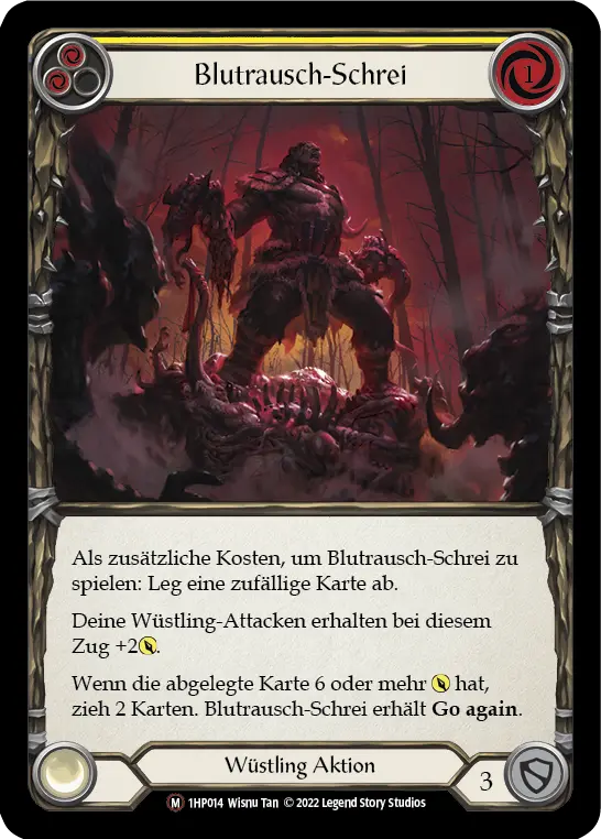 Card: Bloodrush Bellow (yel)