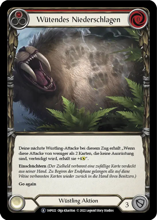 Card: Barraging Beatdown (red)