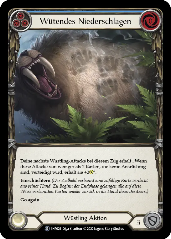 Card: Barraging Beatdown (blu)