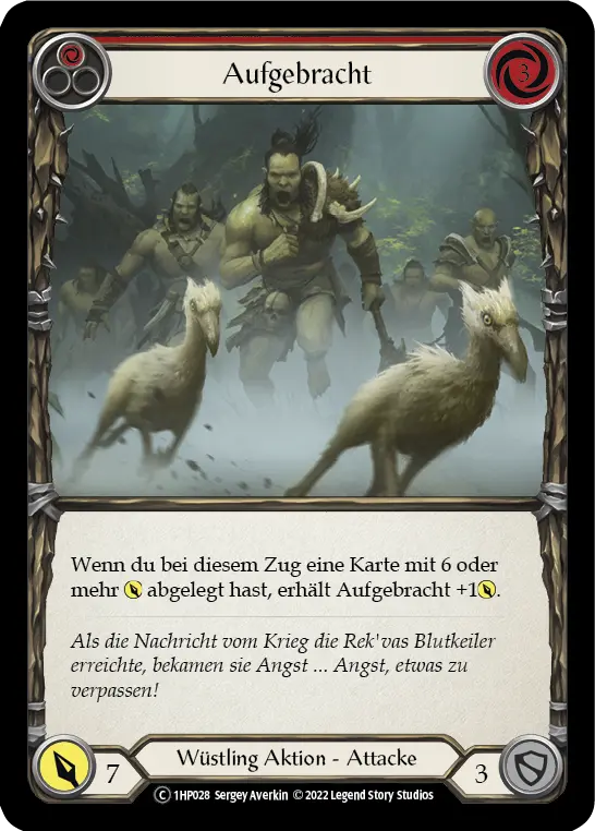 Card: Riled Up (red)