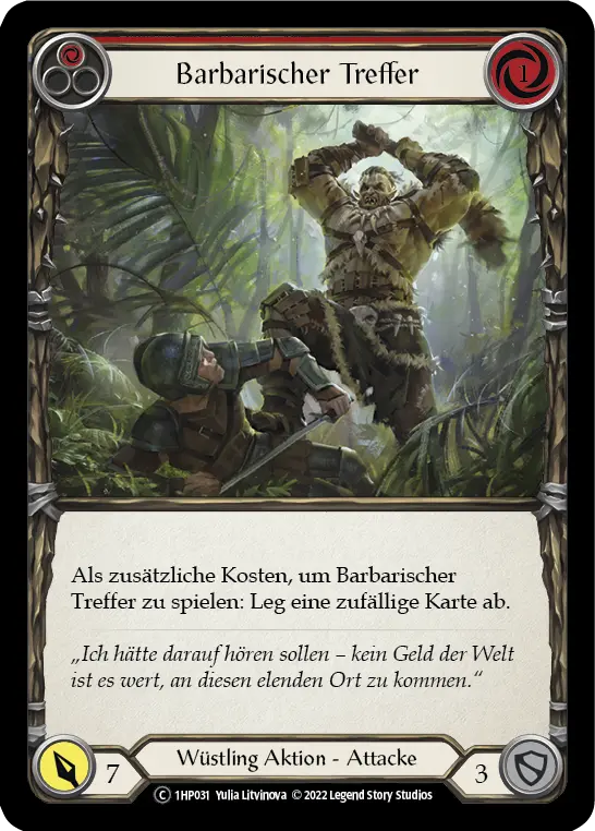 Card: Savage Swing (red)