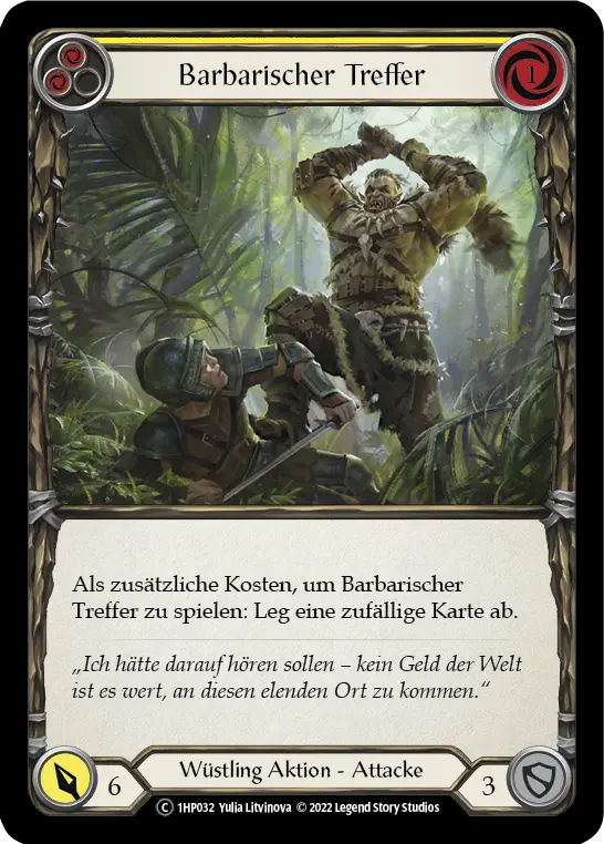 Card: Savage Swing (yel)