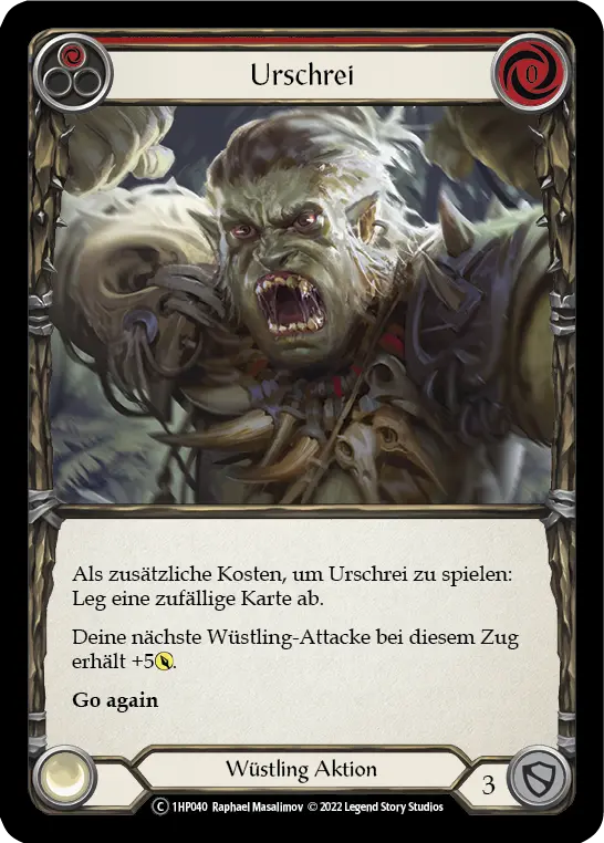 Card: Primeval Bellow (red)