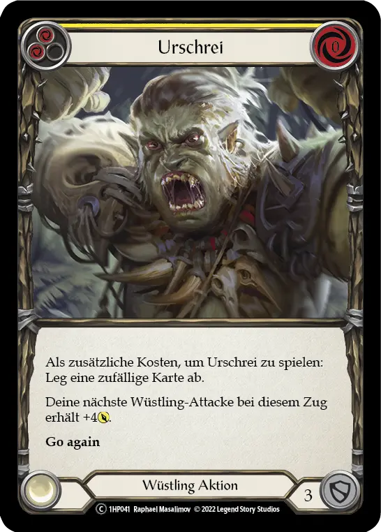 Card: Primeval Bellow (yel)