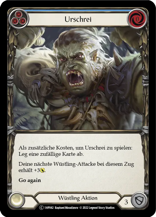 Card: Primeval Bellow (blu)
