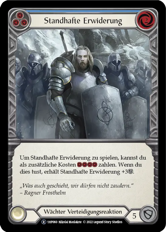 Card: Staunch Response (blu)