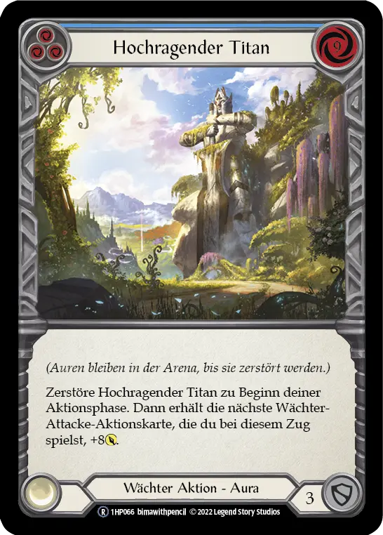 Card: Towering Titan (blu)