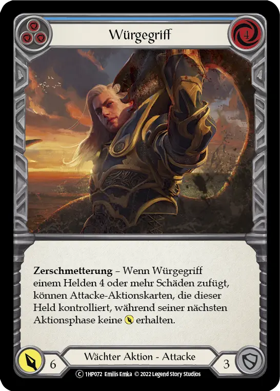 Card: Chokeslam (blu)