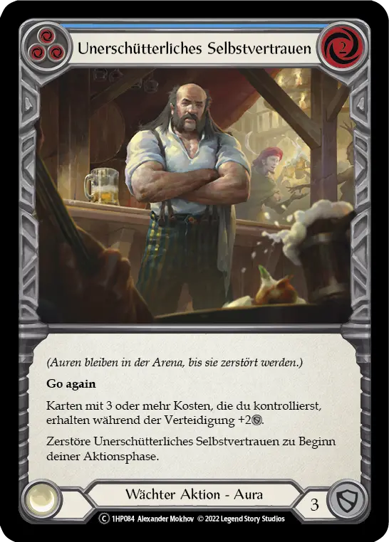 Card: Stonewall Confidence (blu)