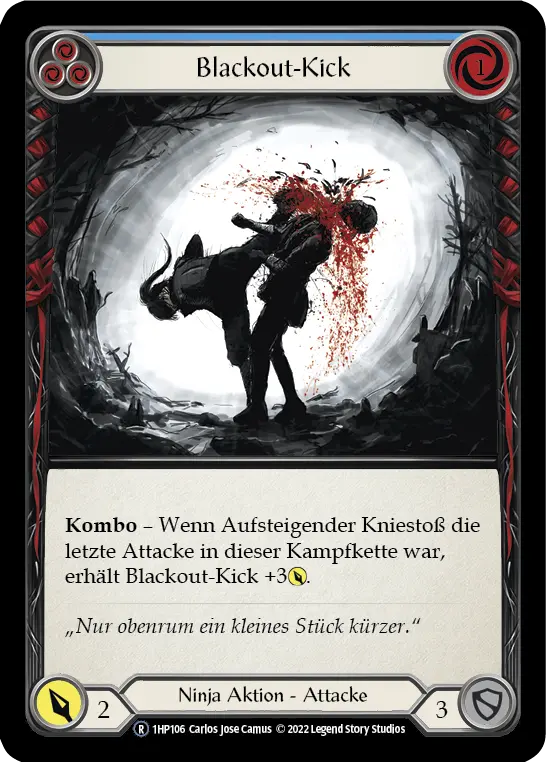 Card: Blackout Kick (blu)
