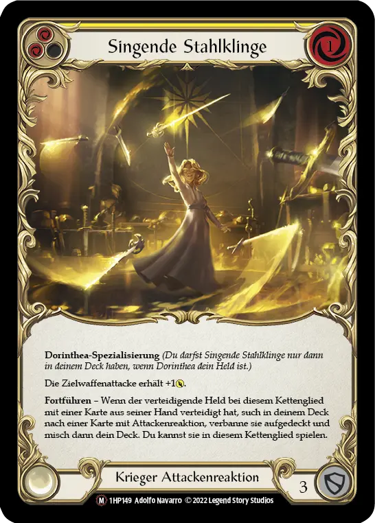 Card: Singing Steelblade (yel)