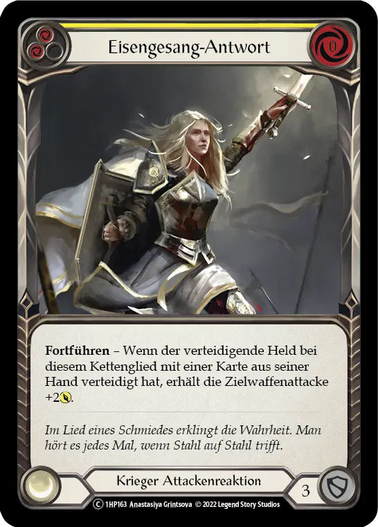 Card: Ironsong Response (yel)