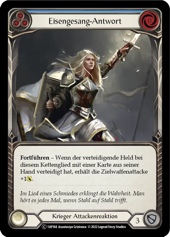 Card: Ironsong Response (blu)