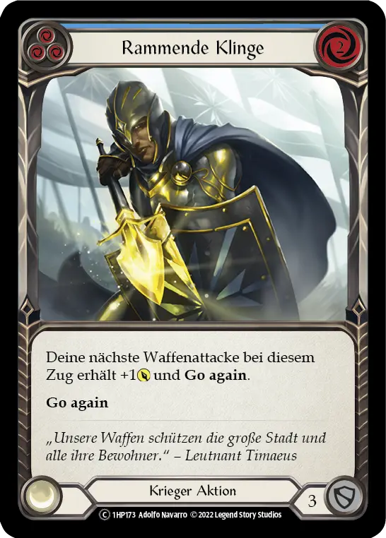Card: Driving Blade (blu)