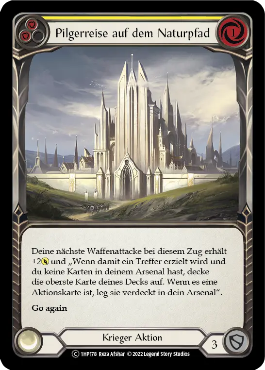 Card: Nature's Path Pilgrimage (yel)
