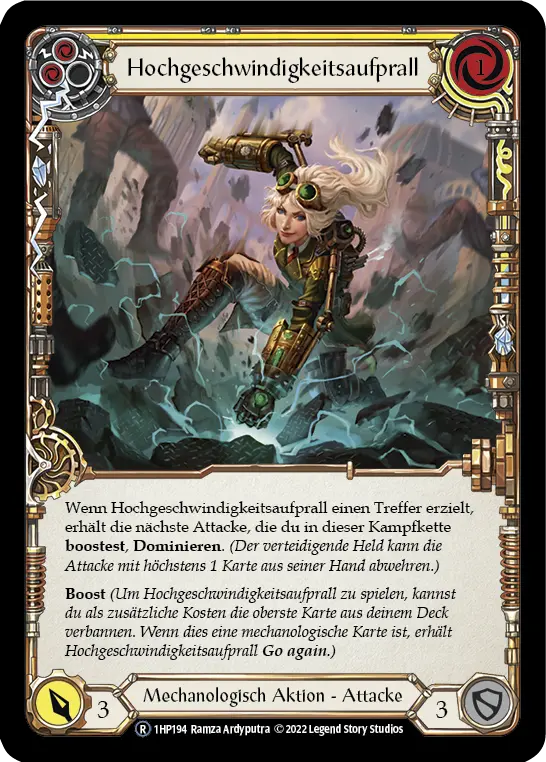 Card: High Speed Impact (yel)