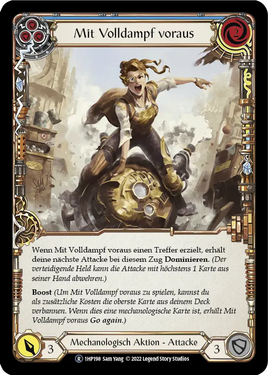 Card: Pedal to the Metal (blu)