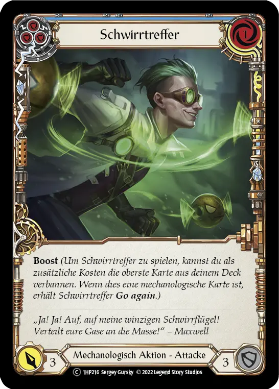 Card: Zipper Hit (blu)