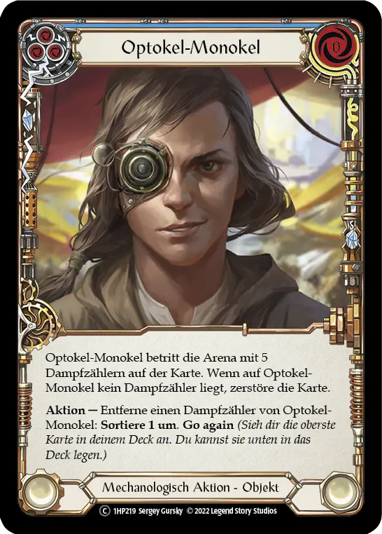 Card: Optekal Monocle (blu)