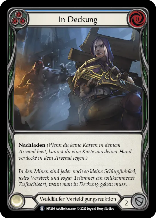 Card: Take Cover (blu)