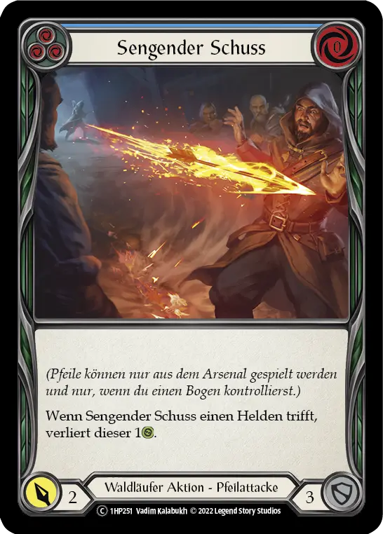 Card: Searing Shot (blu)