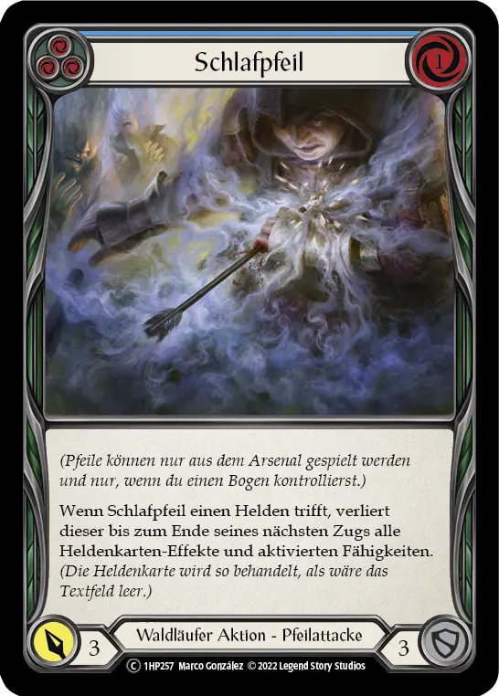 Card: Sleep Dart (blu)